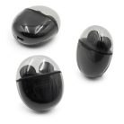 Vezeték nélküli Bluetooth fülhallgató, tokba épített töltővel - fekete (SS-F22)