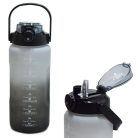 Színátmenetes kulacs, 2000 ml - fekete tetővel
