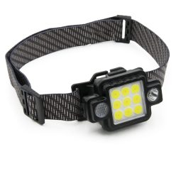 Akkumulátoros fejlámpa, dönthető fejjel, 10 LED (TM-G21)
