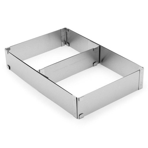 Téglalap alakú torta keret, állítható mérettel