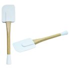Szilikon spatula fa nyéllel, 31 cm