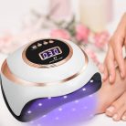 Időzíthető UV/LED műkörmös lámpa, rosegold-fehér