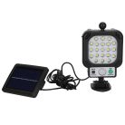 20 LED napelemes kültéri reflektor mozgásérzékelővel, hideg fehér fénnyel