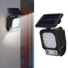 20 LED napelemes kültéri reflektor mozgásérzékelővel, hideg fehér fénnyel