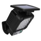 20 LED napelemes kültéri reflektor mozgásérzékelővel, hideg fehér fénnyel