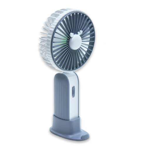 Hordozható kézi ventilátor LED fénnyel és asztali talppal (DD5612)