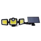 Napelemes LED reflektor, 2 szárnnyal, távirányítóval és mozgásérzékelővel