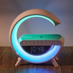   Okos RGB LED ébresztőóra, Bluetooth zenelejátszó és vezeték nélküli töltőállomás