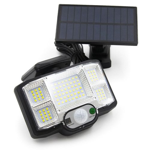 96 LED napelemes kültéri reflektor mozgásérzékelővel és távirányítóval