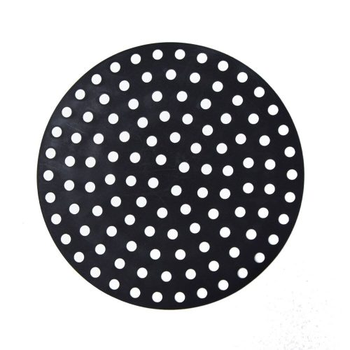 Konyhai hőálló szilikon alátét, csúszásmentes - 20x20 cm / fekete