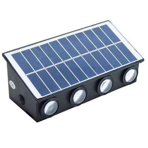 Napelemes fali lámpa kétoldali LED-del
