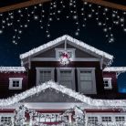 Dekorációs lelógó LED fényfüzér, 500 LED, hideg fehér - 25 méter