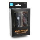LED-es kerékpár lámpa szett / USB-ről tölthető (2029)