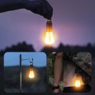 Tölthető és felakasztható kemping lámpa
