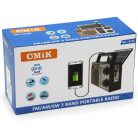 Napelemes AM/FM/SW rádió és MP3 lejátszó (MK-151BT)