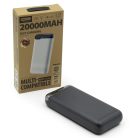 20.000 mAh PowerBank - 2 db USB és 1 db Type-C csatlakozó