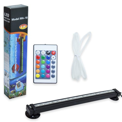 4W LED akvárium világítás távirányítóval / RGB akváriumlámpa (MA-18)