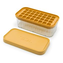 2 szintes jégkockatartó és doboz, 32 db jégkockához