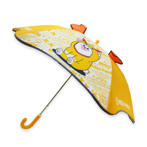 Esernyő gyerekeknek, maci-szarvas mintával - sárga