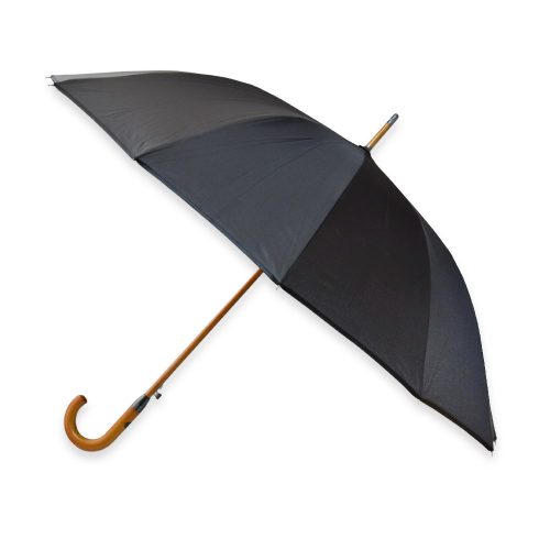 Automata esernyő - fekete szín, fahatású nyél