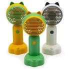 Cica füles akkumulátoros kézi ventilátor, asztalra állítható