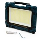 Napelemes 1125 LED reflektor töltöttséget jelző fénnyel - 400W