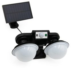   Kültéri napelemes lámpa, távirányítóval és mozgásérzékelővel, 120 LED