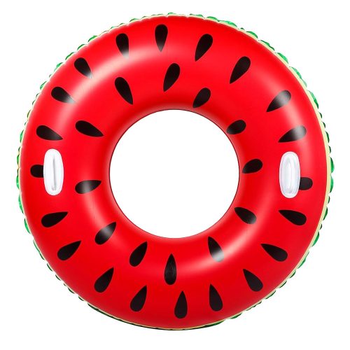 Dinnye mintás felfújható úszógumi, fogantyúval – 90 cm