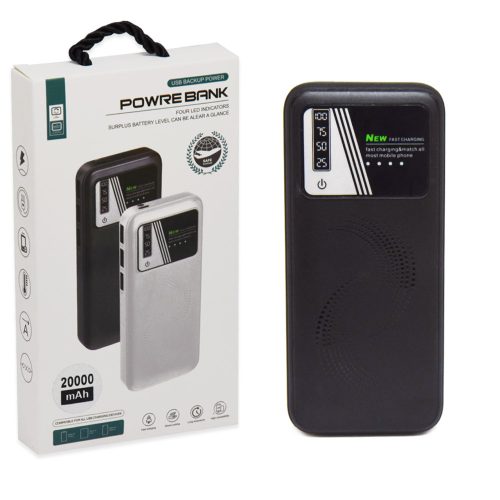 Powerbank/Hordozható telefontöltő, 3 db USB kimenet - 10.000mAh