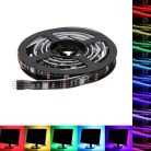 Színes LED TV háttérvilágítás, 4x50 cm USB RGB LED szalag
