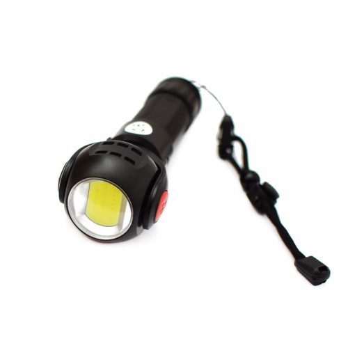 Forgatható fejű LED zseblámpa / 7 állítható világítási mód, USB-ről tölthető
