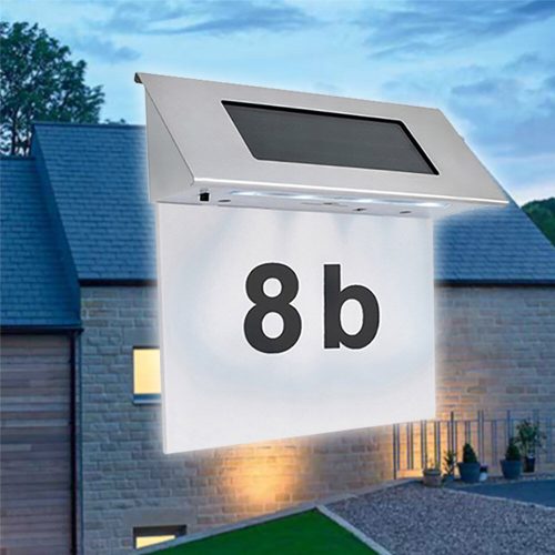 DekorLux napelemes LED házszámtábla