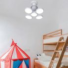 Összecsukható, labda formájú E27 LED UFO izzó - 60W