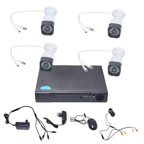 ECH DVR Combo Kit - 4 csatornás, digitális kamerarendszer, 4 db beltéri HD kamerával