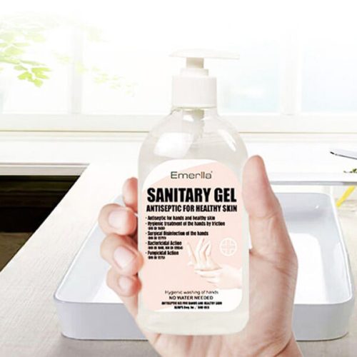 500 ml-es, antibakteriális kézfertőtlenítő gél / 75% alkoholtartalommal