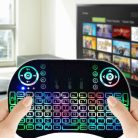 RGB mini vezeték nélküli billentyűzet touchpaddal / okostévéhez és TV boxhoz is