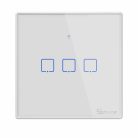 Háromcsatornás TX WiFi intelligens fali kapcsoló / okosotthon kiegészítő