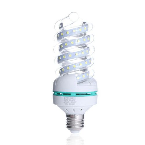 Spirál 20W LED fénycső E27 foglalatba, meleg fehér