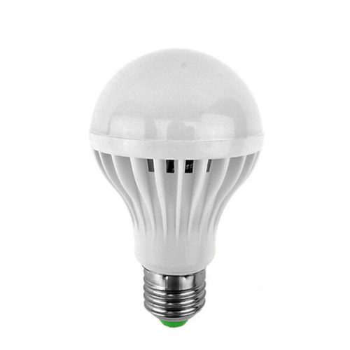 7W kompakt energiatakarékos LED izzó, E27 foglalatba / 7W=~80W - meleg fehér