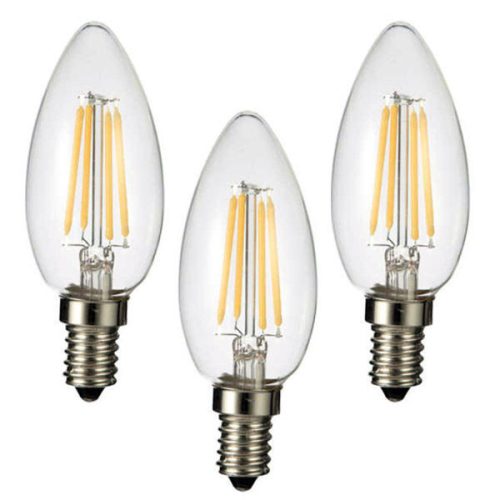 3 db 6W Edison Vintage gyertya izzó / E14 Filament LED