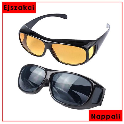 2 db Clear Vision tisztánlátó szemüveg, nappali és éjszakai vezetéshez is