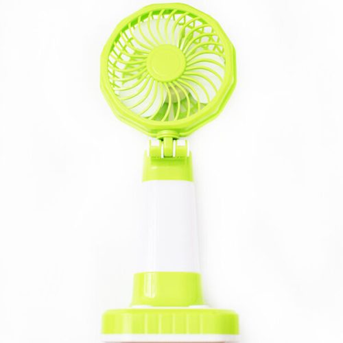 Kis, asztali ventilátor LED világítással / USB-ről tölthető
