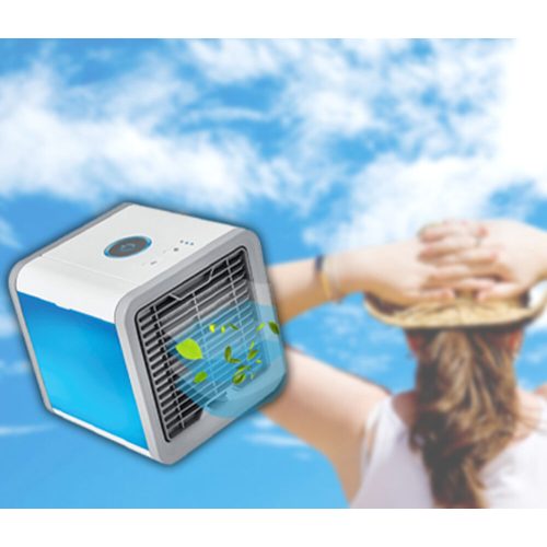 Hordozható léghűtő kocka / mini légkondicionáló és légtisztító