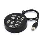 8xUSB port HUB / Kerek USB 2.0 elosztó