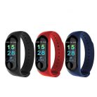 M3 fitnesz karkötő / aktivitásmérő okosóra pulzus- és vérnyomásméréssel - fekete