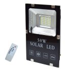 Napelemes kültéri reflektor távirányítóval, 50W