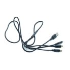 3 az 1-ben USB töltő- és adatkábel - Micro USB, Type-C és Lightning csatlakozó