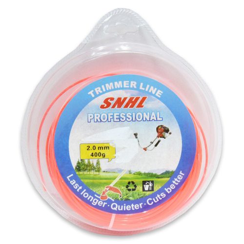 2 mm-es fűkasza damil - piros / 400 g