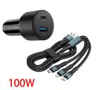 Gyors töltő USB/USB-C 5A 100W 12-24V