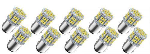 10db-os 21/5W 1157-54SMD - fehér - 12V